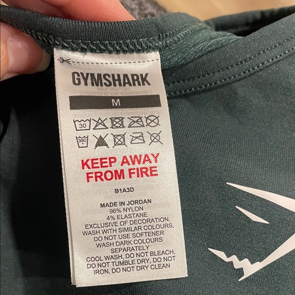 New Gymshark Women's woodland Green Long Sleeve Crop Top - Picture 6 of 9